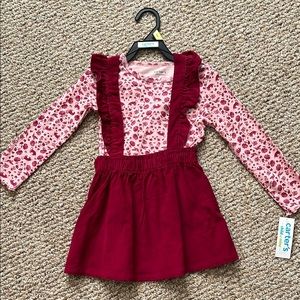 Carter's Pink Floral Long Sleeve Dress